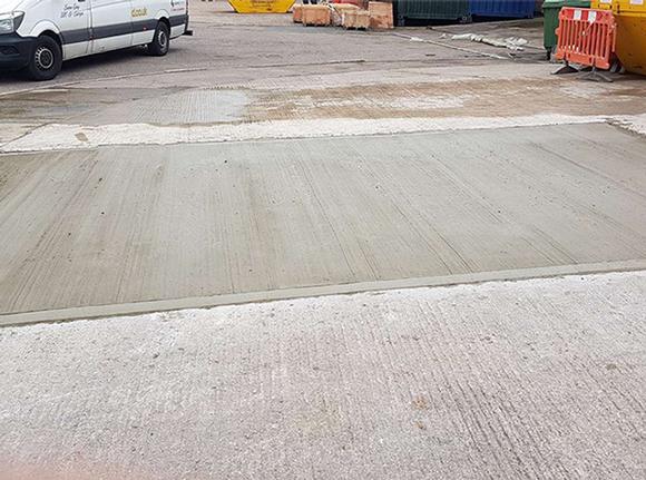 Industrial flooring specialists UK. Concrete flooring. Trust Construction. Small concrete floor project.